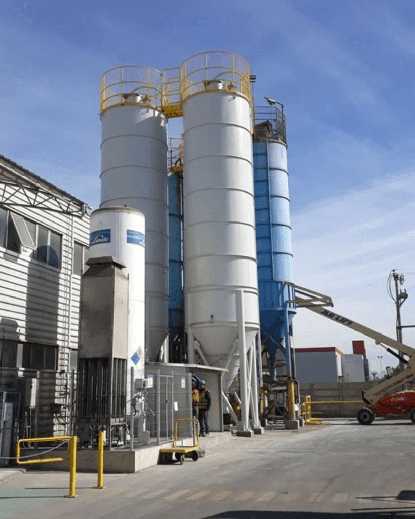 Fabricante de silos para cal en Chile