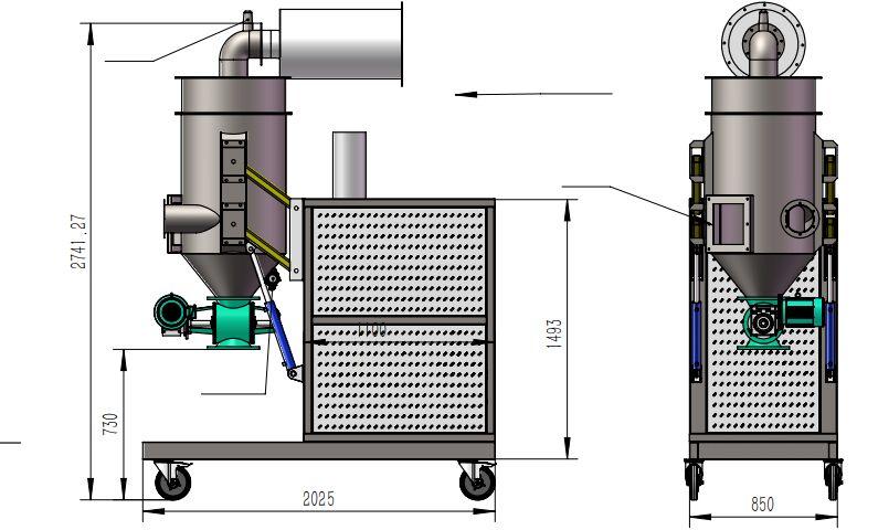 Aspirador Industrial para trasvasije a big bag